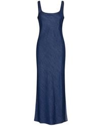 Samsøe & Samsøe - Kleedjes ,Blauw ,Denim Sasunna Dress - Lyst