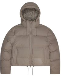 Rains - Alta Short Puffer Jacket - Lyst
