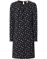 Max Mara - Kleedjes ,Zwart ,Polyester Korte Jurk - Lyst