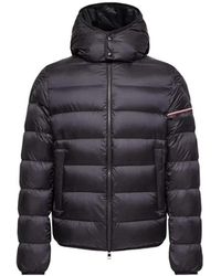 Moncler - Jassen ,Blauw ,Nylon Ravenlock Korte Donsjas - Lyst