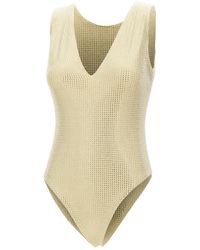 Twentyfourhaitch - Tops ,Geel ,Leer New Urano Bodysuit - Lyst