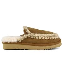 Mou - Schoenen ,Bruin ,Wol Eskimo Slipper - Lyst