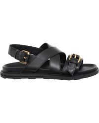 Moschino - Flat Sandals - Lyst