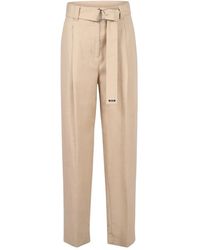MSGM - Wide Trousers - Lyst
