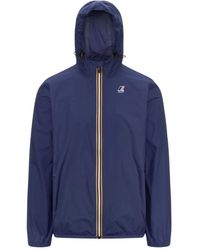 K-Way - Jassen ,Blauw ,Lichtgewicht Jas - Lyst