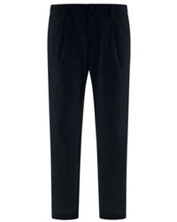 Herno - Broeken ,Zwart ,Katoen Relaxed-Fit Chinos - Lyst