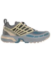 Salomon - Sneakers basse in grigio e blu chiaro in rete 3d - Lyst