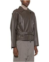 Emporio Armani - Jassen ,Bruin ,Leer Jassen Bruin - Lyst