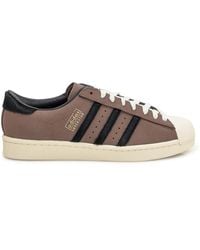 adidas Originals - Schoenen ,Bruin ,Bruine Nubuck Sneakers Met Zwarte Details - Lyst
