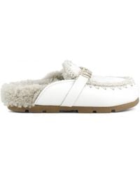 Mou - Schoenen ,Wit ,Wol Winter Bio Slide - Lyst