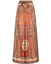Zimmermann - Broeken ,Veelkleurig ,Mahon Relaxed Pant - Lyst