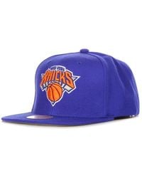 Mitchell & Ness - Accessoires ,Blauw ,Wol Nba Team Snapback Cap Blauw - Lyst