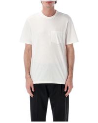 Maison Margiela - Tops ,Wit ,Katoen Taped Cotton Jersey T-Shirt - Lyst