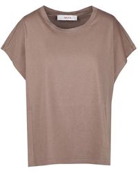 Jucca - Tops ,Bruin ,Katoen T-Shirt - Lyst