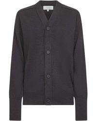 Studio Nicholson - Truien & Vesten ,Bruin ,Wol Merino Wol V-Hals Trui Bruin - Lyst