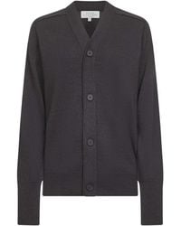 Studio Nicholson - Truien & Vesten ,Bruin ,Wol Merino Wol V-Hals Trui Bruin - Lyst