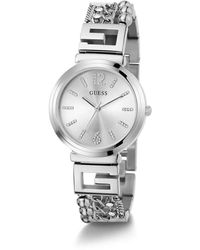 Guess - Armbanduhr g cluster edelstahl silber gw0545l1 - Lyst