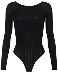 Elisabetta Franchi - Tops ,Zwart ,Polyester Body - Lyst