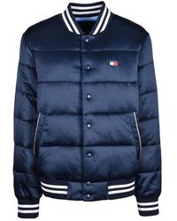 Tommy Hilfiger - Gewatteerd College Jack Met Drukkers - Lyst