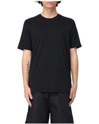 Laneus - Tops ,Zwart ,Katoen Casual Katoenen T-Shirt Voor Mannen - Lyst