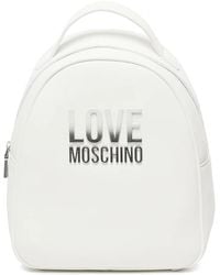 Love Moschino - Witte Crossbody Tas Met Ritssluiting - Lyst