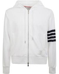 Thom Browne - Baumwollhoodie Mit Reißverschluss Und Taschen - Lyst