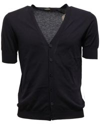 Grifoni - Kurzarm Cardigan Pullover Modell Bg350409 - Lyst