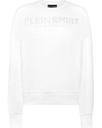 Philipp Plein - Fitness ,Wit ,Katoen Jogging Sweatshirt Ls - Lyst