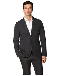 Mason's - Jassen ,Zwart ,Leer Da Vinci Tech Dynamic Blazer - Lyst