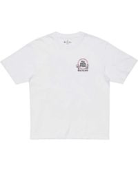 Edwin - Tops ,Wit ,Katoen Ramen T-Shirt - Lyst