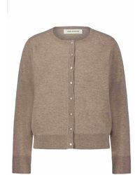 Sofie Schnoor - Brauner Melange Cardigan Mit Knöpfen - Lyst
