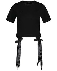 Simone Rocha - Katoenen Jurk Met Strikdetail - Lyst