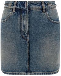 Givenchy - Denim Minirok - Lyst