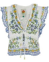 FARM Rio - Sleeveless Tops - Lyst
