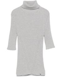 Herno - Kleedjes ,Grijs ,Wol Wool Sweater - Lyst