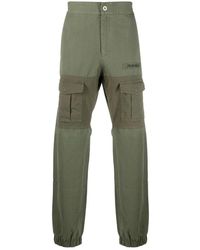 Palm Angels - Groene Katoenen Broek Stijlvolle Upgrade - Lyst