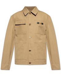 Versace - Jacket With Appliqué - Lyst