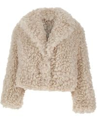 Stand Studio - Faux Shearling Jas - Lyst