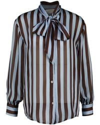 Amélie & Amélie - Blaue Elegante Bluse - Lyst