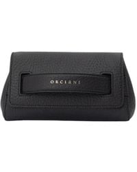 Orciani - Weiche gehämmerte leder clutch tasche - Lyst