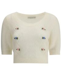 Alessandra Rich - Round-Neck Knitwear - Lyst