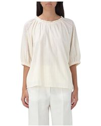 Woolrich - Blusa in broderie anglaise - Lyst