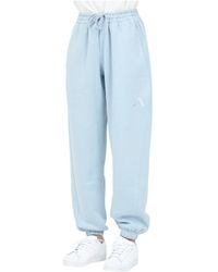 adidas - Fitness ,Blauw ,Katoen All Szn Fleece Joggers - Lyst