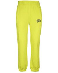 Billionaire - Broeken ,Geel ,Katoen Logo Print Katoenen Track-Pants - Lyst