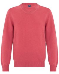Fedeli - Kaschmir-Pullover Mit V-Ausschnitt - Lyst