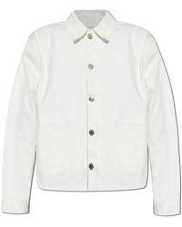 Samsøe & Samsøe - Jassen ,Wit ,Denim Denim Jack Sanadina - Lyst