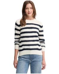 Mos Mosh - Truien & Vesten ,Wol Thora Stripe Crewneck Knit - Lyst