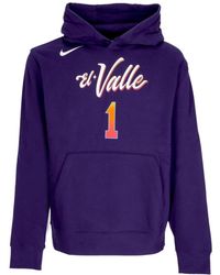 Nike - Herenhoodie Nba City Edition Club-Hoodie Nr. 1 Devin Brooker Phosun-Inkt - Lyst