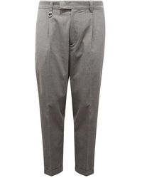 Paolo Pecora - Broeken ,Grijs ,Wol Duomo Relaxed Fit Chino - Lyst