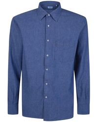 Aspesi - Overhemden ,Blauw ,Casual Shirts - Lyst